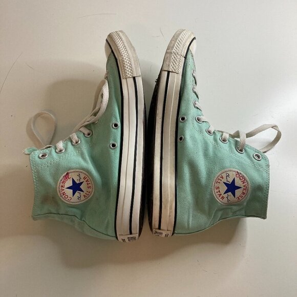 Converse Chuck Taylor All star High Tops Women Sz 12 Men Sz 10 Mint Green - Picture 1 of 8
